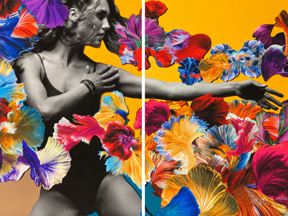 COLORTIQUE NO. 5 48”x36” (DIPTYCH)